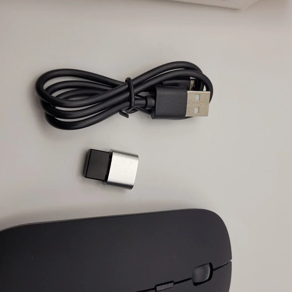 Wireless Mouse Black USB Computer Mouse for Windows Mac Android Laptop
